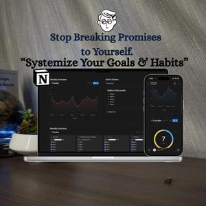 Disciplinia Rahmen & Fortschrittsanalytik System | Habit Tracker Notion Vorlage