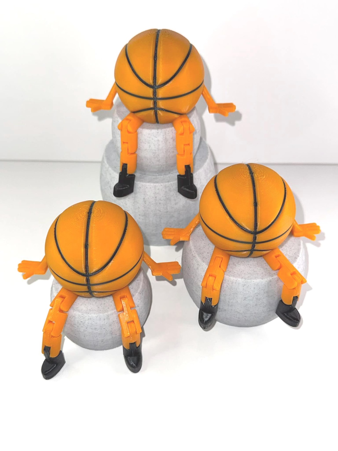 3D Printed Articulated Basketball Desk Toy With Legs | Poseable ...