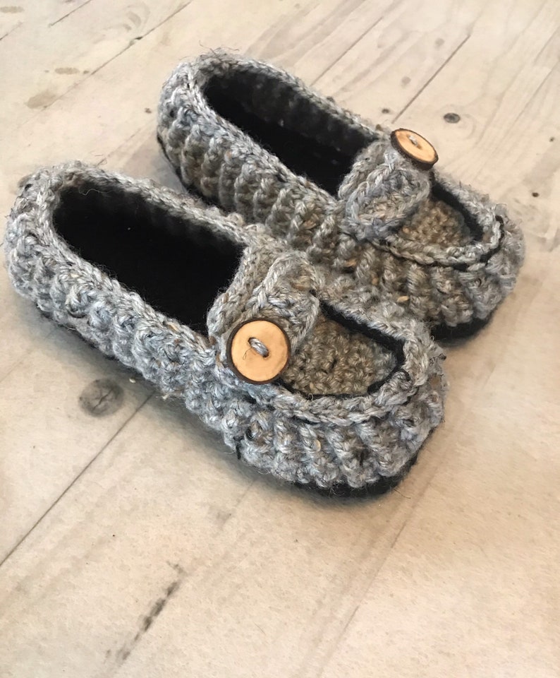 Boys Youth Sizes Crochet Loafers Crochet Boys Slippers Handmade Crochet