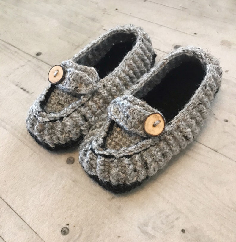 Boys Youth Sizes Crochet Loafers Crochet Boys Slippers Handmade Crochet