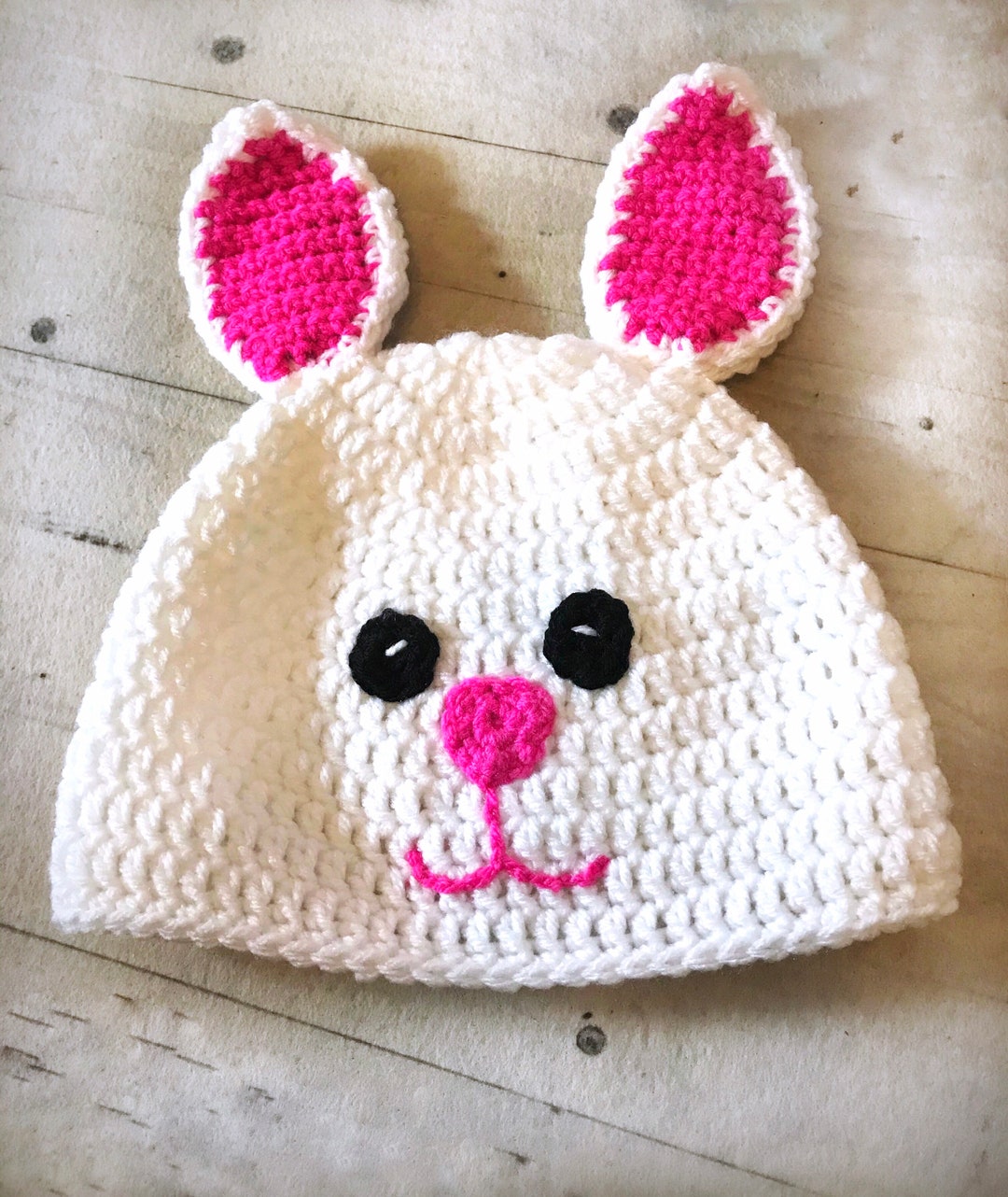 Crochet Bunny Hat Easter Bunny Hat Baby and Child Bunny Etsy
