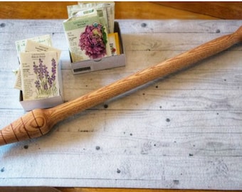 Mothers Day -Garden Dibbler - Garden Tool - Dibber - Dibbler - Hand Turned Oak Wood - Handcrafted Garden Tool -  - Gift For Mom - Gardening