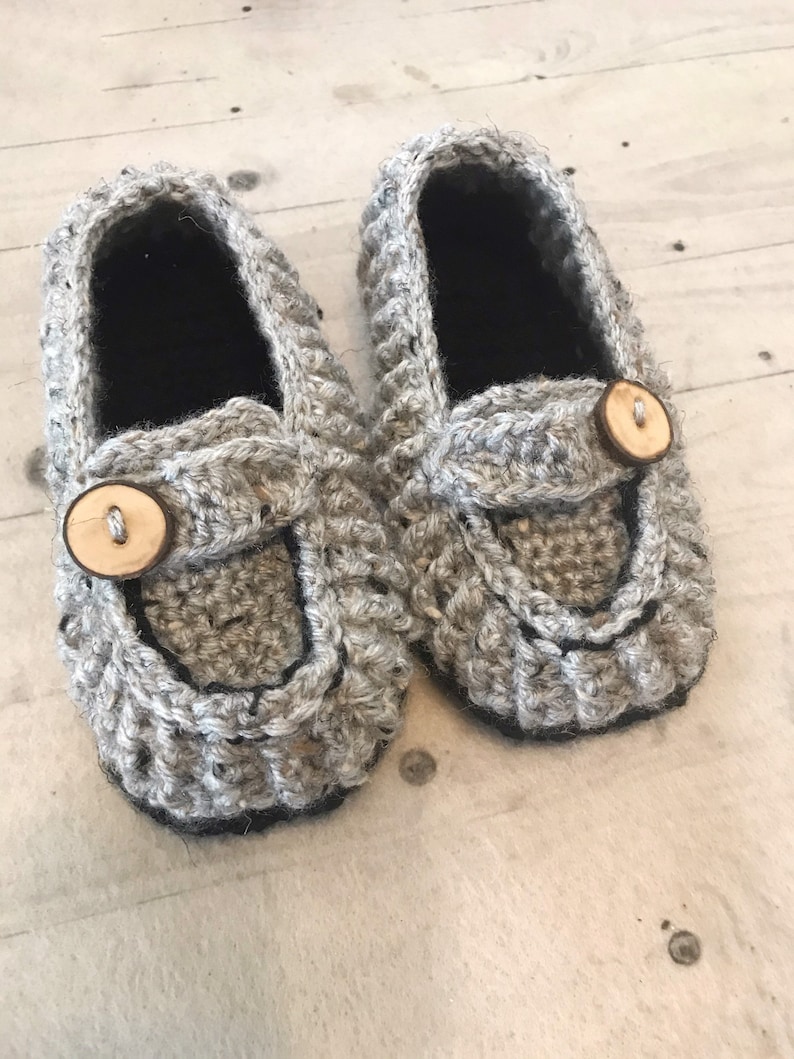 Boys Youth Sizes Crochet Loafers Crochet Boys Slippers Handmade Crochet