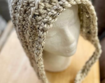 Crochet Women's Hat - Crochet Woodland Pixie Hat - Womens Pixie Hat -   - Winter Hat - Crochet Hood -   - Gnome Hat- Handmade Crochet