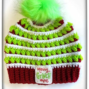 Crochet Grinch Hat All Sizes Grinch Beanie Winter Hat Christmas Il 300x300.6428242614 Es06