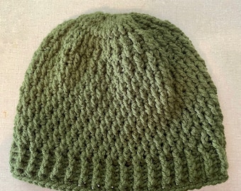 Crochet Women's Hat -  Winter Hat Beanie - Crochet Childs Beanie - Baby Hat - Alpine Stitch Hat Beanie - Teen Beanie
