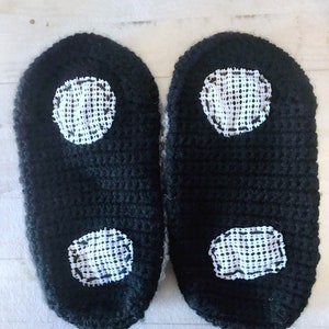 Crochet Men's Loafer Slippers Men's Slippers Crochet Loafers Handmade Crochet Non-slip Sole image 2