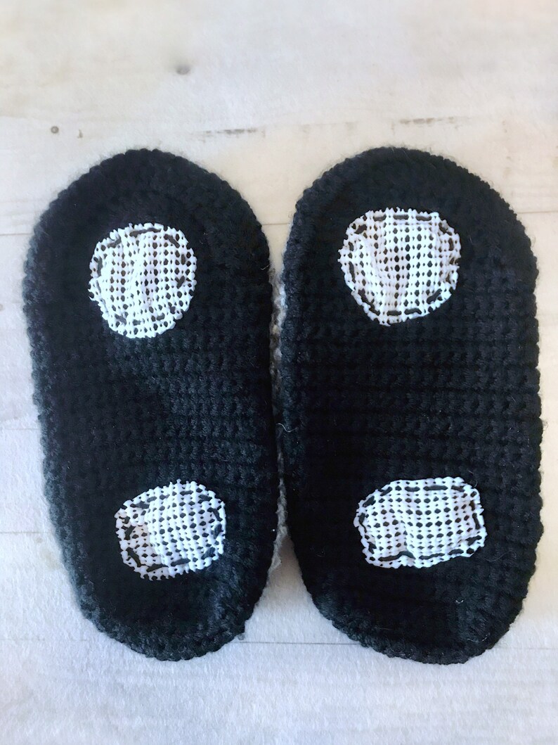 Crochet Men's Loafer Slippers Men's Slippers Crochet Loafers Handmade Crochet Non-slip Sole image 2