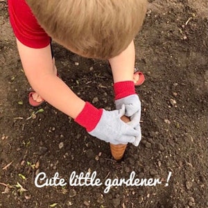 Fête des Mères Planteur de jardin Planteur Planteur Bois de chêne tourné à la main Outil de jardinage artisanal Cadeau pour maman Jardin de printemps Outils image 4