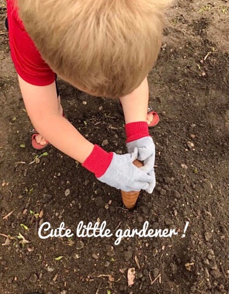 Fête des Mères Planteur de jardin Planteur Planteur Bois de chêne tourné à la main Outil de jardinage artisanal Cadeau pour maman Jardin de printemps Outils image 4