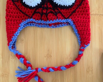 Crochet Mayday Parker Beanie Hat - Mayday Parker Crochet Hat  - Spiderman Beanie - Superhero Hat - Crochet Beanie