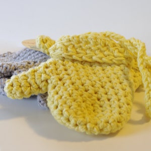 Crochet Baby Mittens COTTON- Pick Your Color -  Mittens With String - Handmade- Handmade Crochet - Baby Mittens- Made To Order