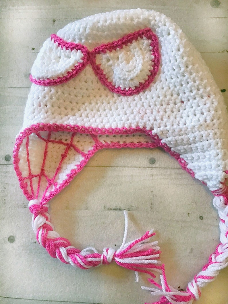 Crochet Baby Hat Spider Gwen Crochet Hat Spider Woman Spider Gwen Beanie Superhero Hat Crochet Beanie Back To School image 3