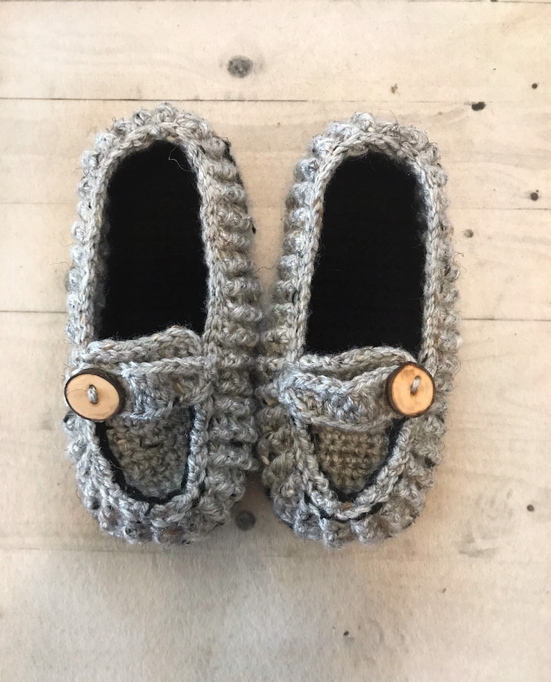 Boys Youth Sizes Crochet Loafers Crochet Boys Slippers Handmade Crochet