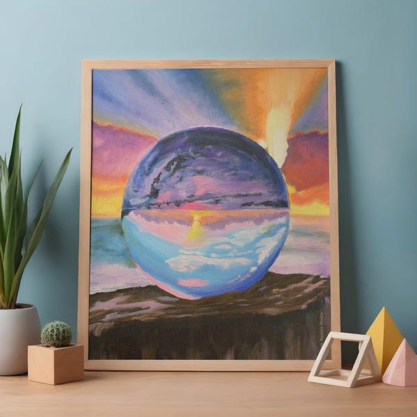 New Perspective | Feminine Energy Wall Art Print | Uplifting Spiritual Painting  Modern Mystics Studio