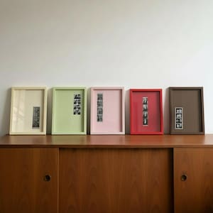 Cornice per foto personalizzata (9x13"), apertura decentrata, cornice per foto personalizzata, cornice moderna monocromatica, decorazione da parete per galleria