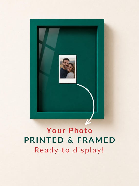 Photo Included Picture Frame (9x13"), Ready to Use Instax Frame, Custom Photo Frame, Polaroid Frame, Gallery Wall Decor