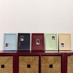 Monochrome Polaroid Photo Frame (9x13"): Colorful Instax Frame / Choose Your Instax Photo Corner / Minimalist Gallery Wall
