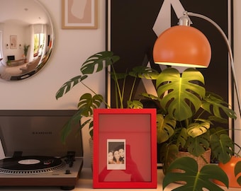 Mini cornice monocromatica personalizzata (6x8): scegli l'angolo della tua foto / decorazione murale colorata decentrata