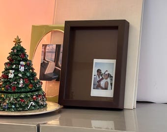 Mini cornice monocromatica personalizzata (6x8): scegli l'angolo della tua foto / decorazione murale colorata decentrata