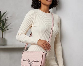 Juicy Couture Pink Monogram Crossbody Bag | Y2K Coquette Style