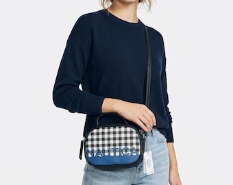 Checkered Crossbody Purse, Nautica Top Handle With Adjustable Shoulder Strap