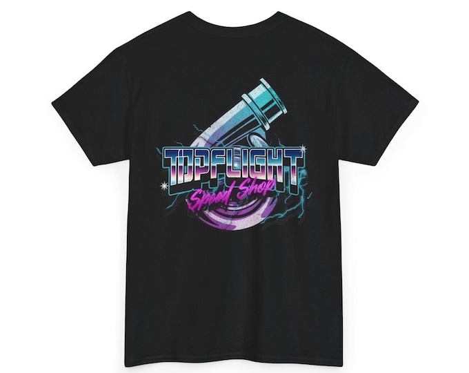 Boost Season Unisex Heavy Cotton Tee-Top Flight Speed Shop, Mens Graphic T Shirts, Racing Tees, Street Racing, Drag Racing