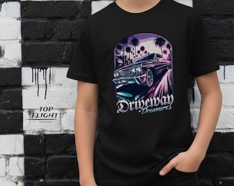 Driveway Dreamers Kids Heavy Cotton™ Tee-Kids Graphic Racing T Shirt, Racing T Shirts for kids, Boys Racing Tees,