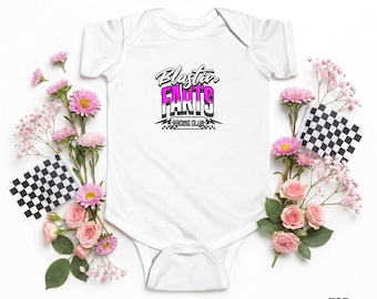 Blasting Farts Racing Club Infant Fine Jersey Bodysuit-Baby Girl Racing Onesie, Racing Baby Shower Gifts, Racing baby bodysuits