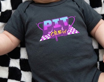 Pit Crew Infant Fine Jersey Bodysuit-Baby Girl Racing Onesie, Girls Racing Bodysuit, Racing baby shower gifts