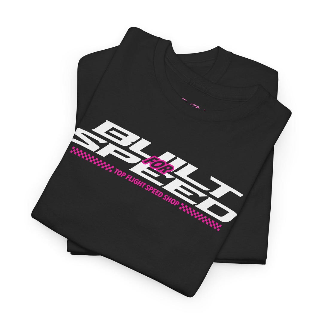 Ladies Racing Tees Built for Speed Unisex Heavy Cotton Tee-womens Graphic Racing T Shirt ...