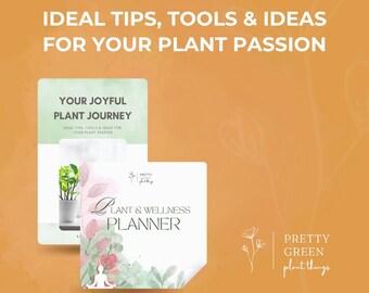 Plant and Self-Care Digital Planner: Wellness & Time (Digital Download)