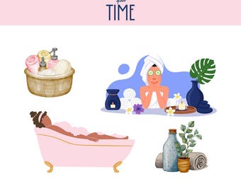 SPA TIME Digital Stickers
