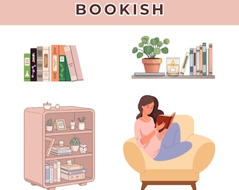 BOOKISH-Cozy and Fun Digital Stickers for the Book Lover