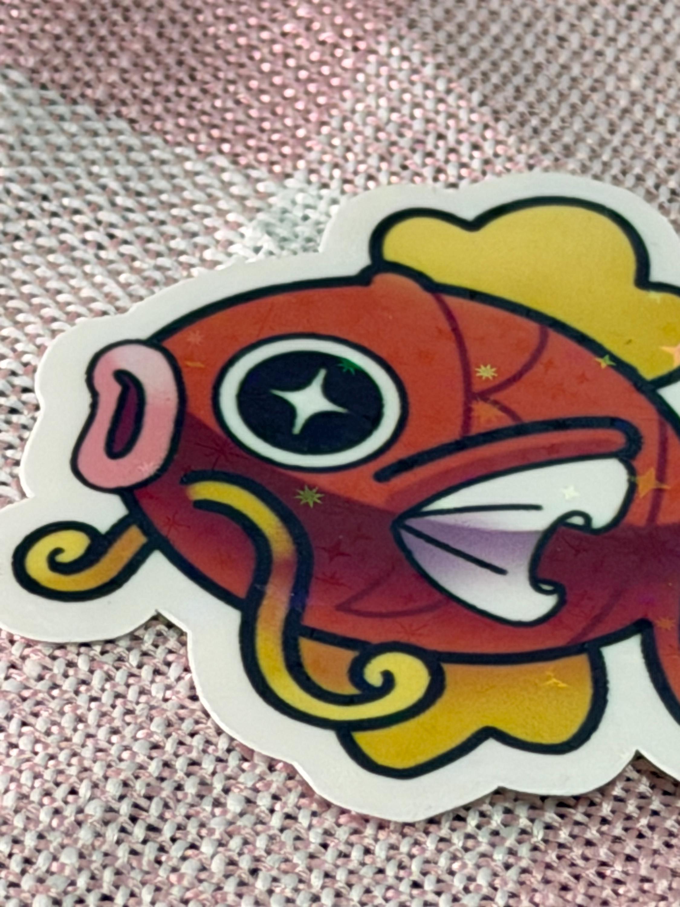 Discover Magikarp Fish Pocket Monster Kawaii Vinyl Holographic Sticker