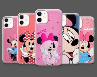 Minnie Phone Case Disney Mickey Phone Cover voor iPhone 17Pro, 16, 15, 14, 13, 12, Samsung S25, S24, S23Fe, S22, A16, A26, A56 Pixel 10, 9