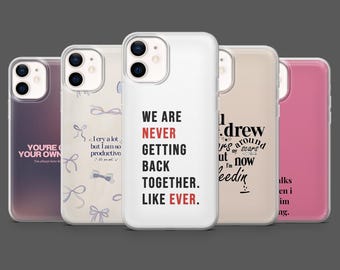 Taylor Quote Phone Case Music Quote Pop StarCover for iPhone 17Pro, 16, 15, 14,13,12, Samsung S25, S24, S23Fe,S22,A16,A26,A56, Pixel 10,9
