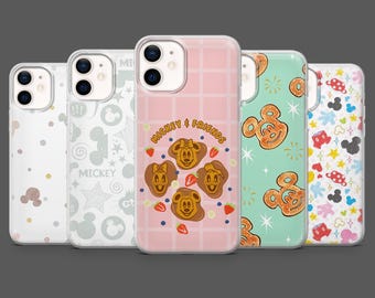 Funda de Disney con dibujos de Mickey Mouse para iPhone 17Pro, 16, 15, 14, 13, 12, Samsung S25, S24, S23Fe, S22, A16, A26, A56, Pixel 10, 9