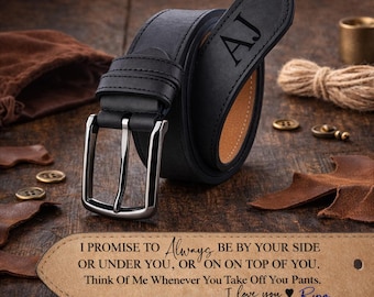 Personalisierter Echtledergürtel für Männer, Benutzerdefinierter Echtledergürtel, Alltagsgürtel, Valentinstagsgeschenk für Ihn