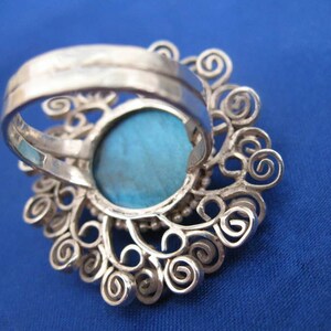 Silver ring with Labradorite image 2