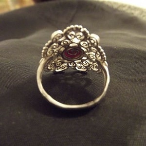 Ruby Star Mandala Ring image 2