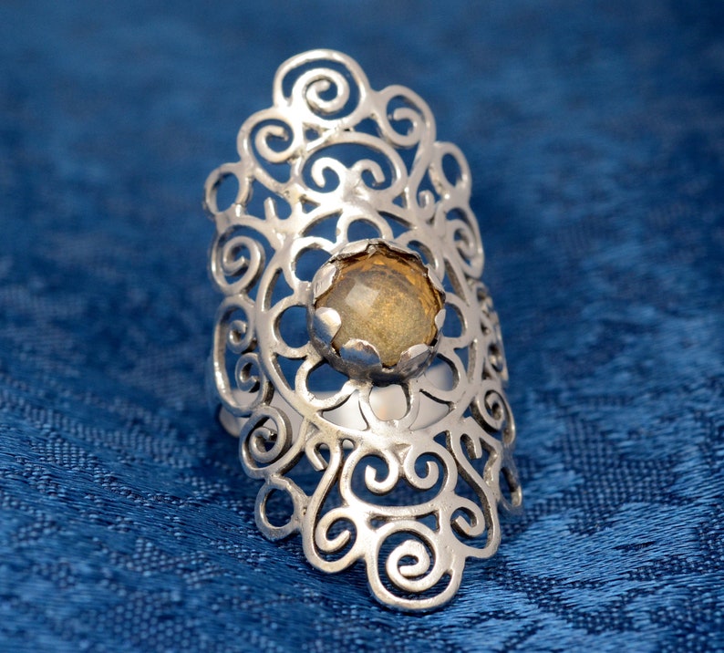 Silver Ring with Citrine