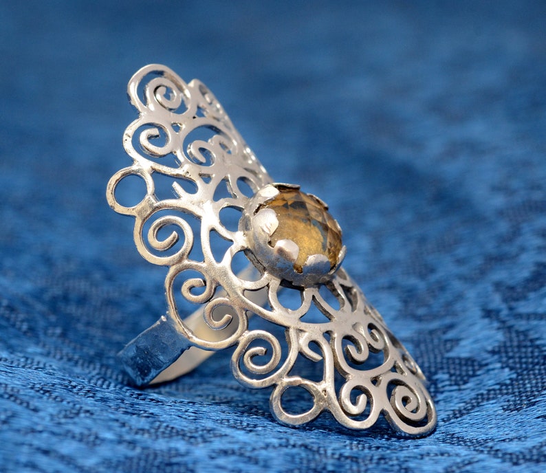 Silver Ring with Citrine