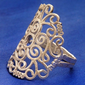 silver Mandala ring image 3