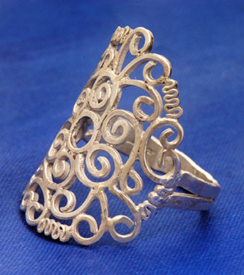 silver Mandala ring image 3