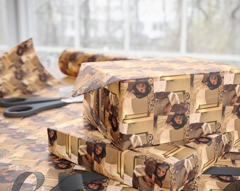Celebrity Pop Culture Photo Collage Wrapping Paper | Custom Photo Wrap