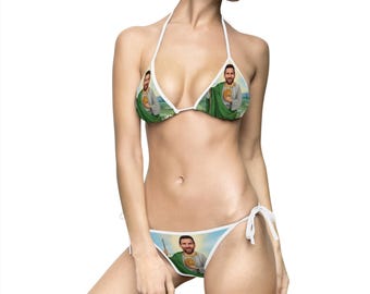 Saint Messi Soccer Illustration Bikini Swimsuit | FIFA Football