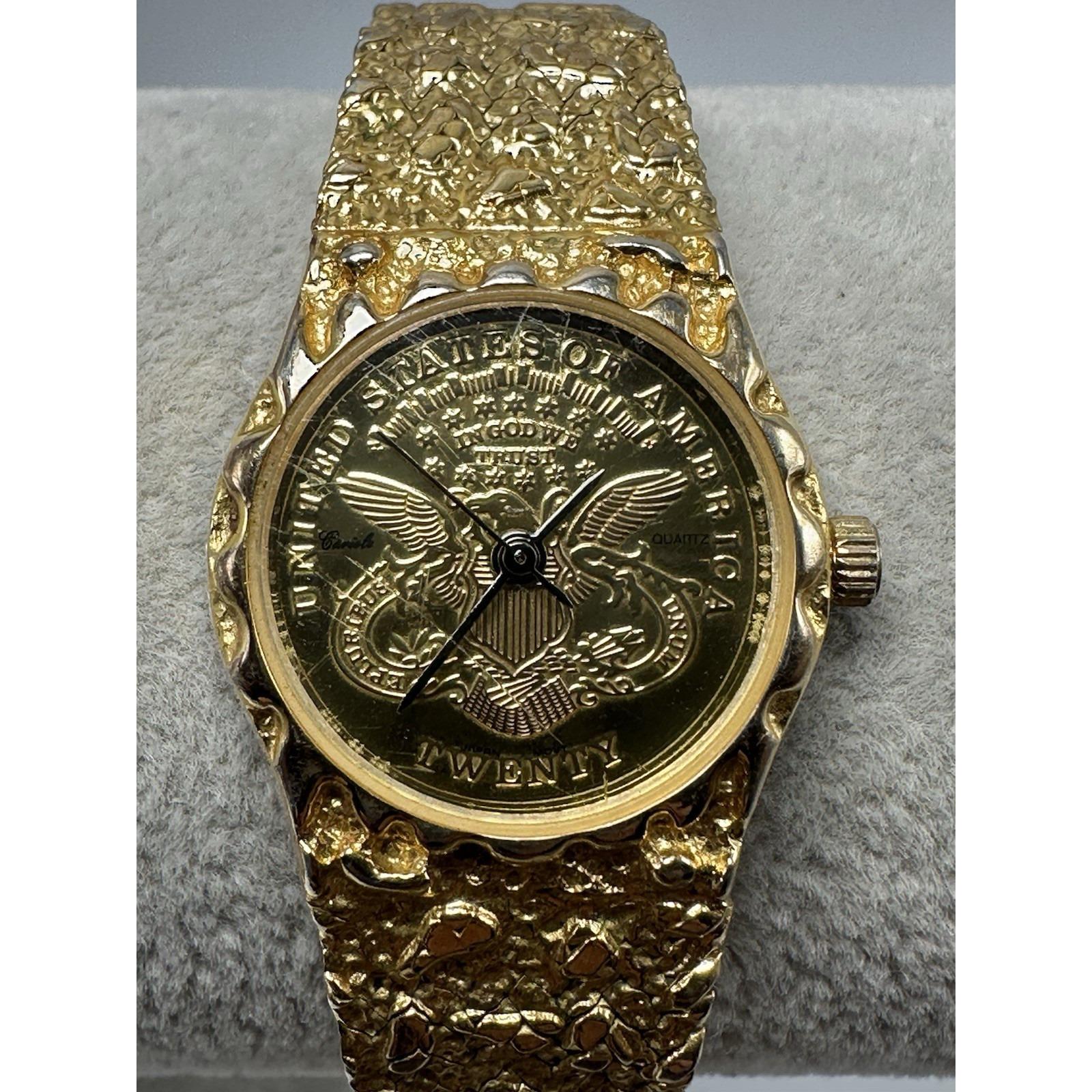 Turin Vintage Gold Nugget Watch (OS) Gold Nugget Watch - Etsy main image 3