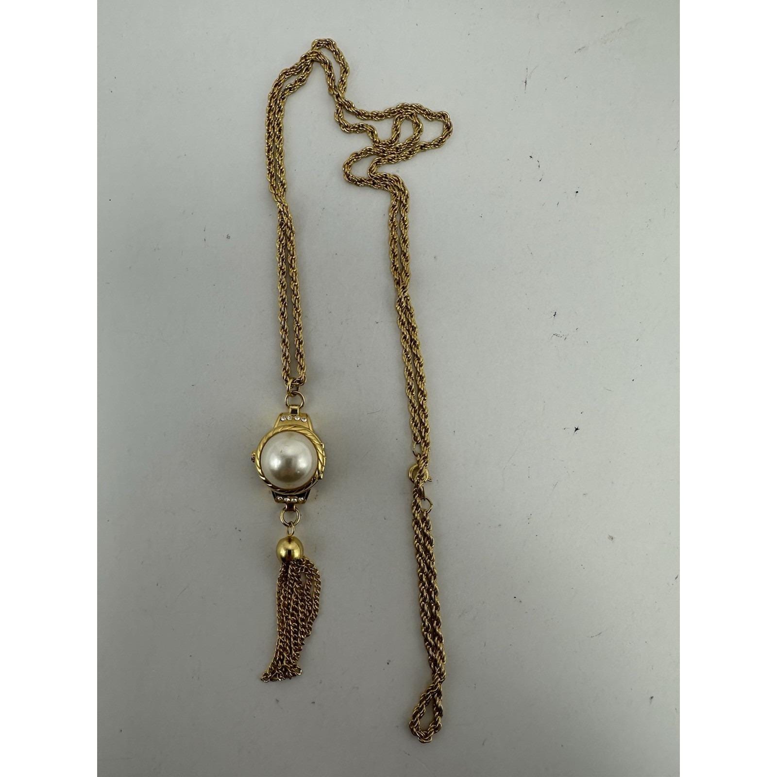 Futura Pendant Ladies Watch New Battery Faux Pearl Tassel  display picture 2