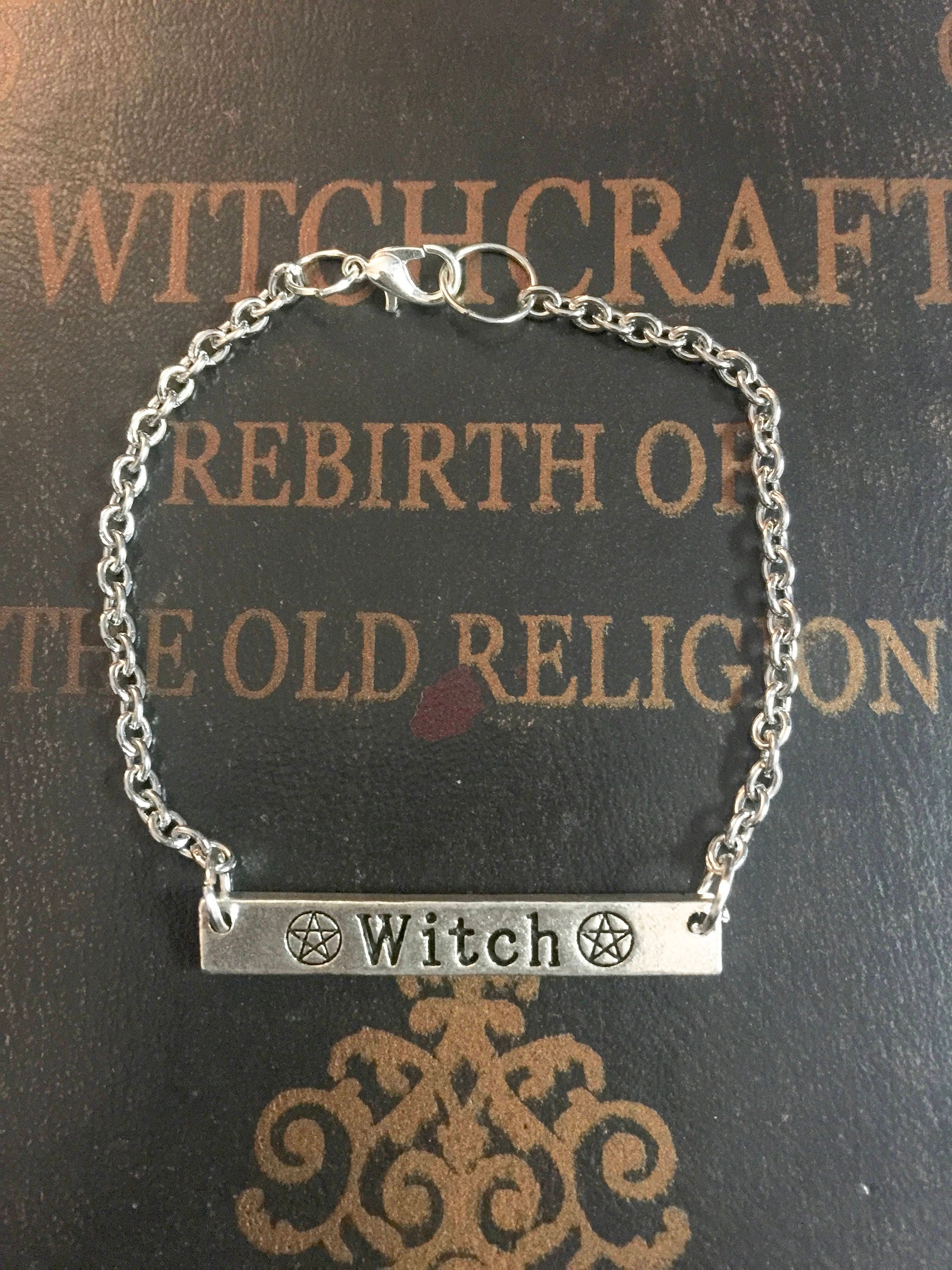 Witch Bracelet Wiccan jewelry Wicca jewelry witches Etsy